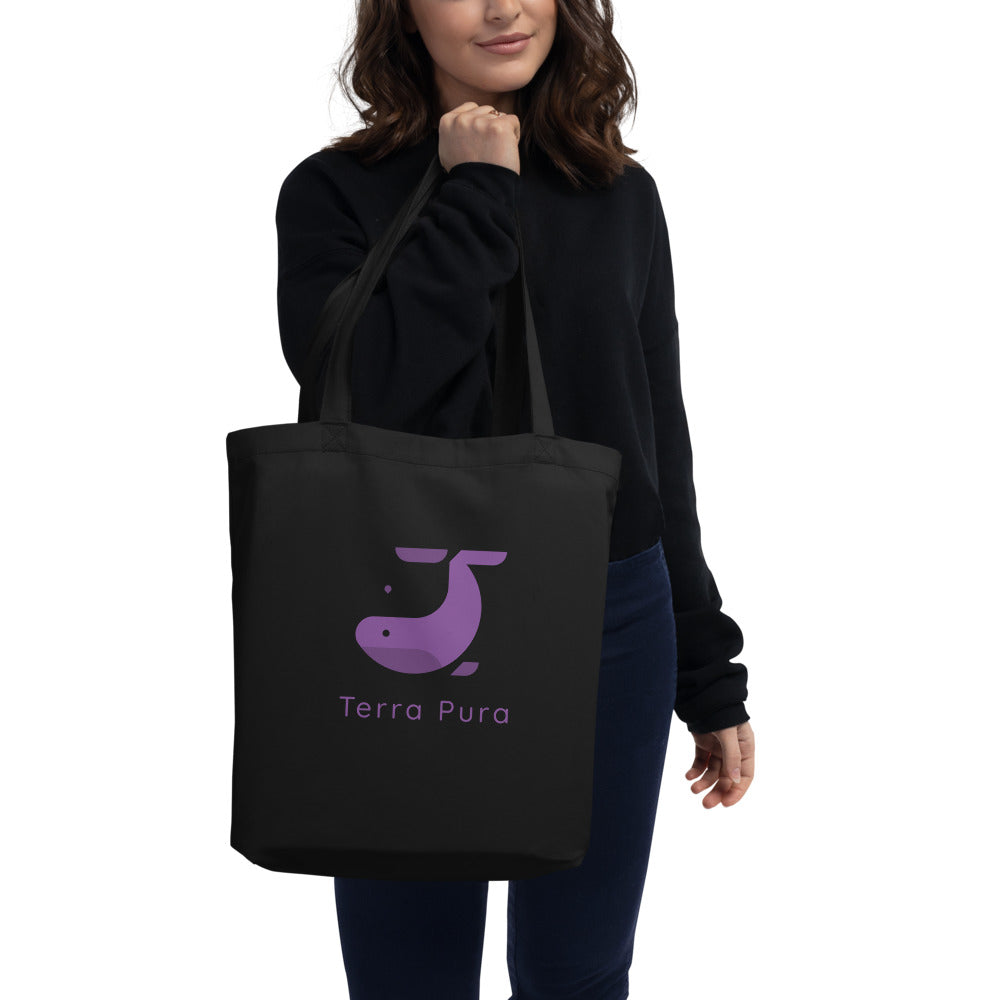 Purple Whale | Eco Tote Bag | Front & Back Print